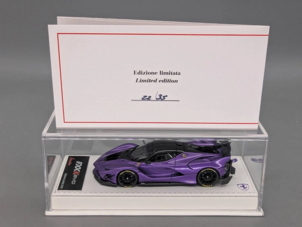Modellautos 1:43 BBR Executive Calsito Ferrari FXX-K EVO Mica Viol Ltd 22/35 OVP