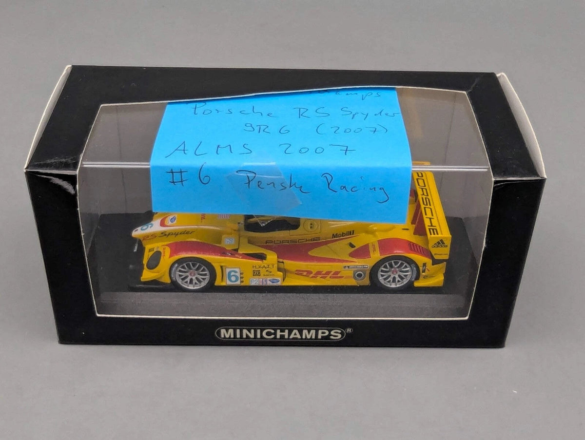 Modellautos 1:43 Minichamps Porsche RS Spyder 9RG ALMS 2007 #6 Penske Racing OVP