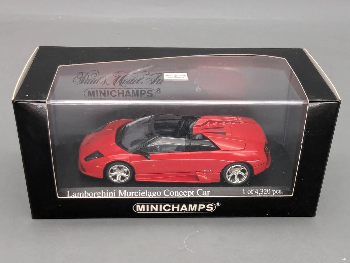 Modellautos 1:43 Minichamps Lamborghini Murcielago Concept Car 2004 Rosso OVP