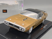 Modellautos 1:43 Ixo Plymouth GTX Runner 1971 mit Vitrine