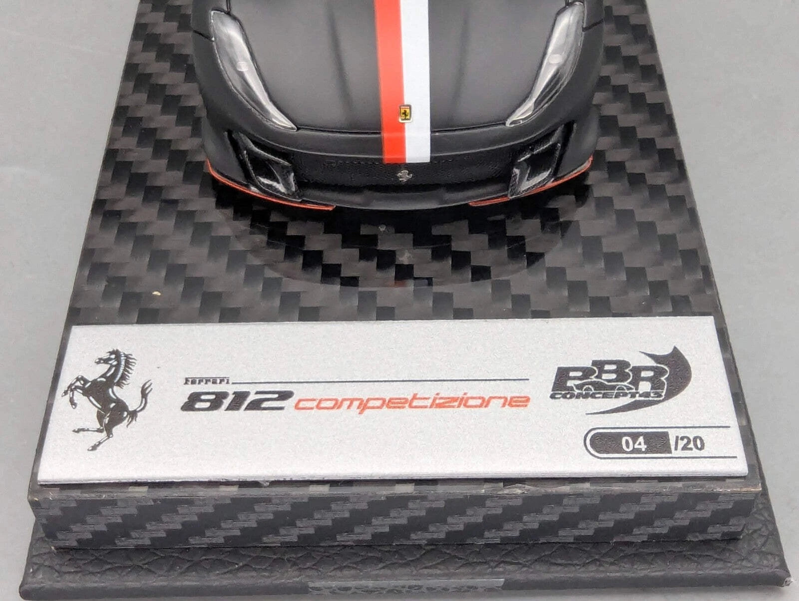 Modellautos 1:43 BBR Concept43 Ferrari 812 Competizione Nero Ltd 04/20 mit OVP