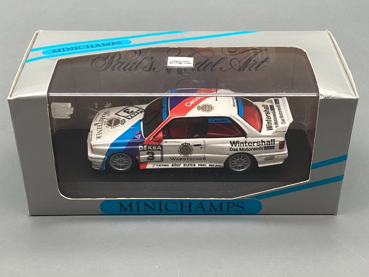 Modellautos 1:43 Minichamps BMW M3 E30 Sport Evo DTM 1991 Cecotto #3 mit OVP
