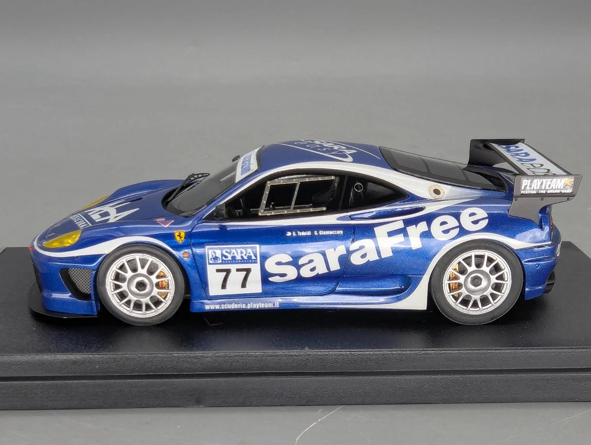 Modellautos 1:43 BBR Ferrari 360 Modena N/GT 2004 Ltd 20/50 #77 OVP