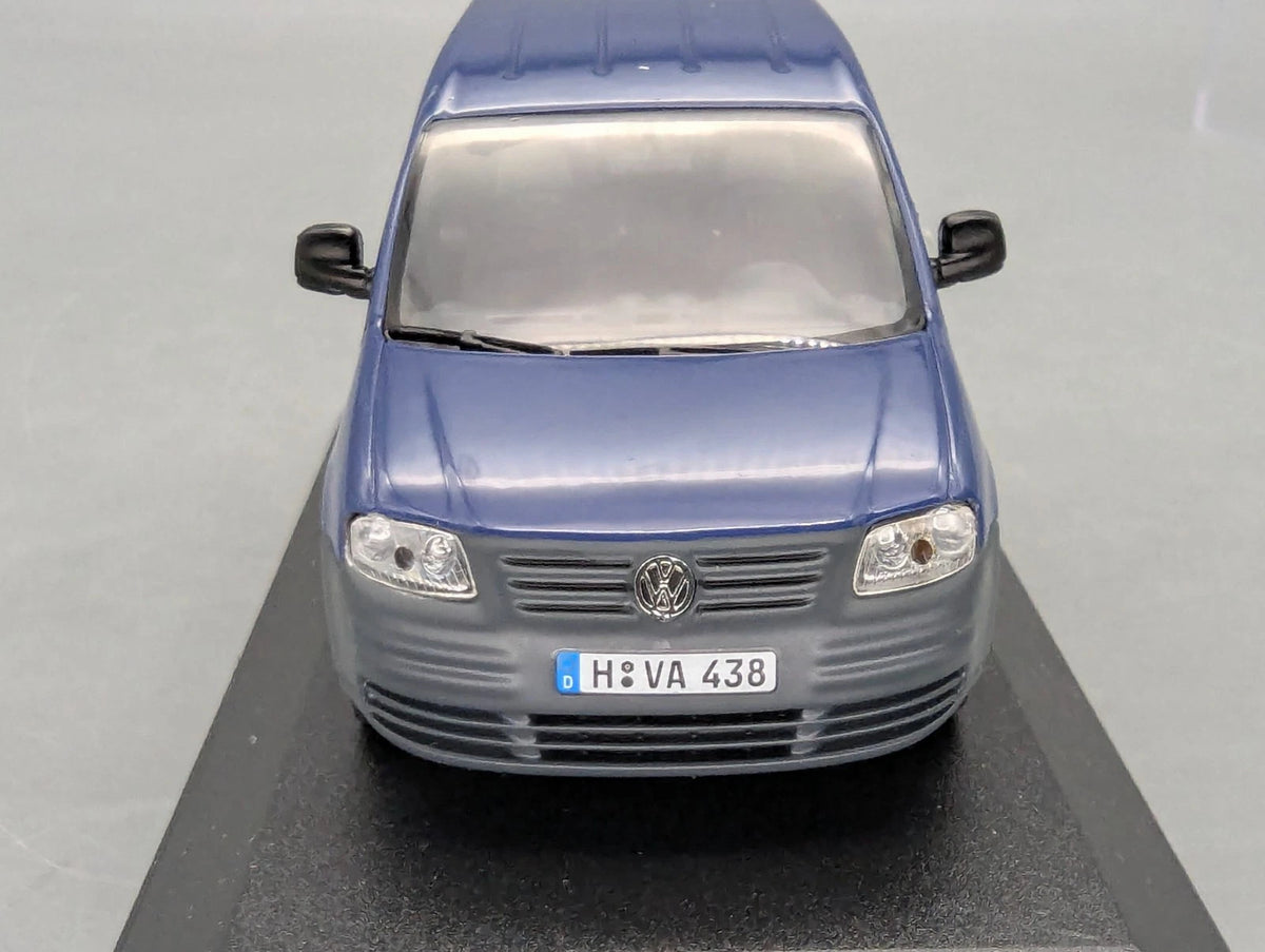 Modellautos 1:43 Minichamps Volkswagen VW Caddy Dunkelblau mit Dealer OVP