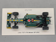 Modellautos 1:43 Spark S3008 Lotus T127 Monaco GP 2010 #18 Jarno Trulli OVP