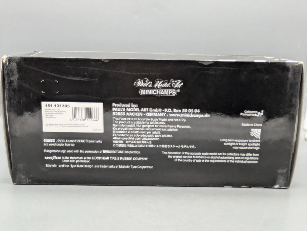Modellautos 1:18 Minichamps McLaren 12C GT3 24h Spa 2013 #5 mit OVP