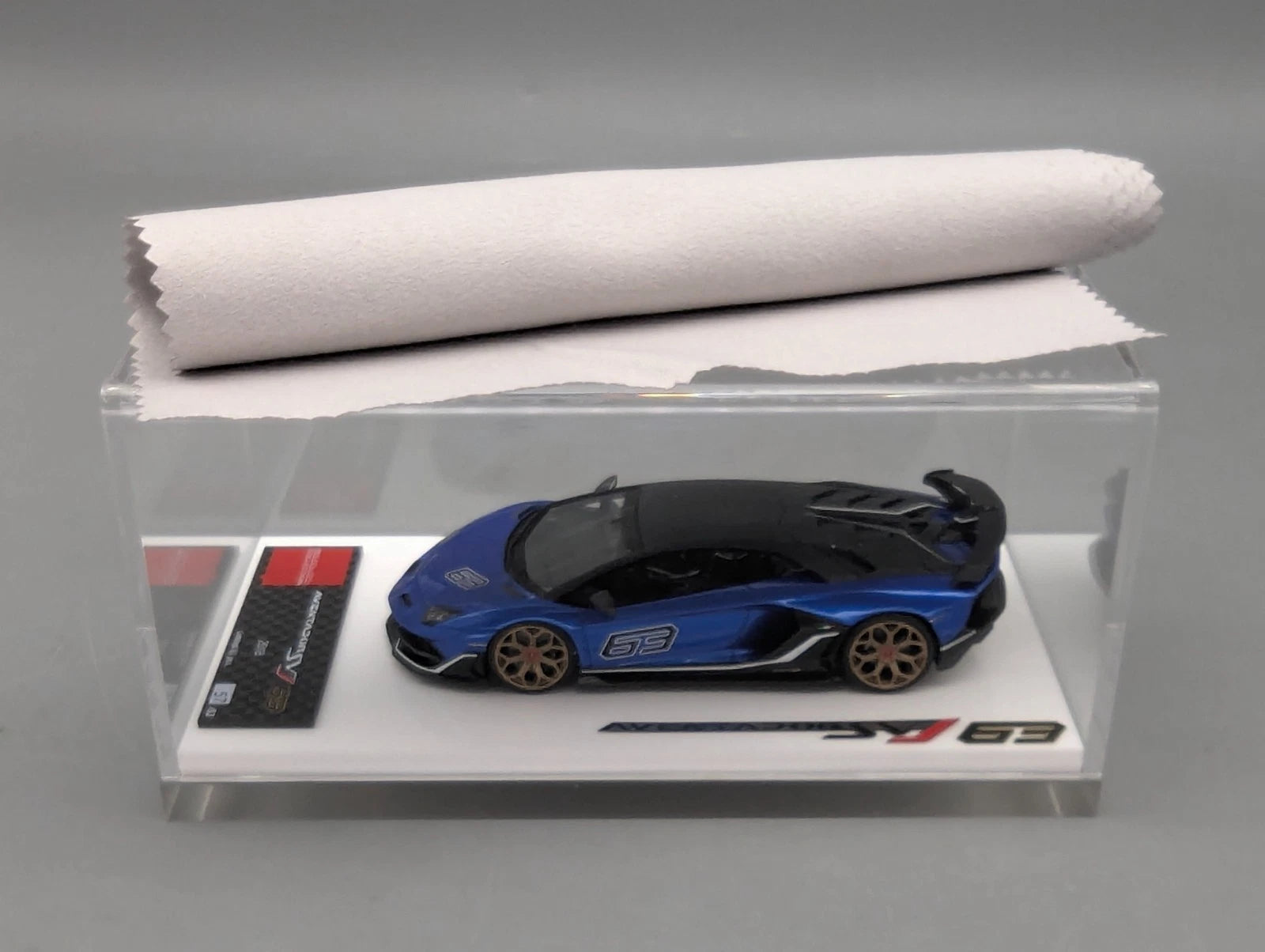 Eidolon Make Up 1:43 Lamborghini Aventador SVJ 63 2018 #63 Blu Ltd 57/63 OVP
