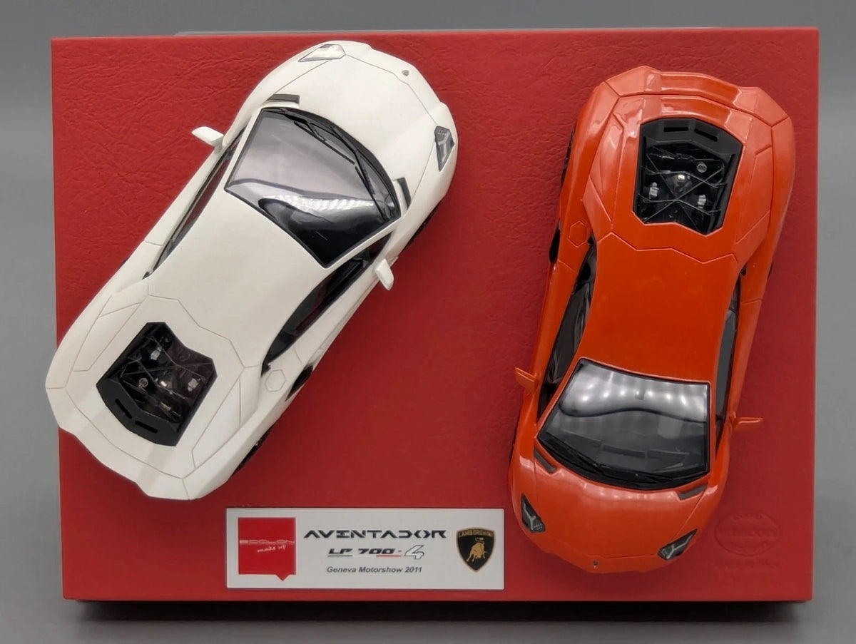 Eidolon Make Up 1:43 Lamborghini Aventador LP700-4 Rot und Weiß 2tlg Set OVP