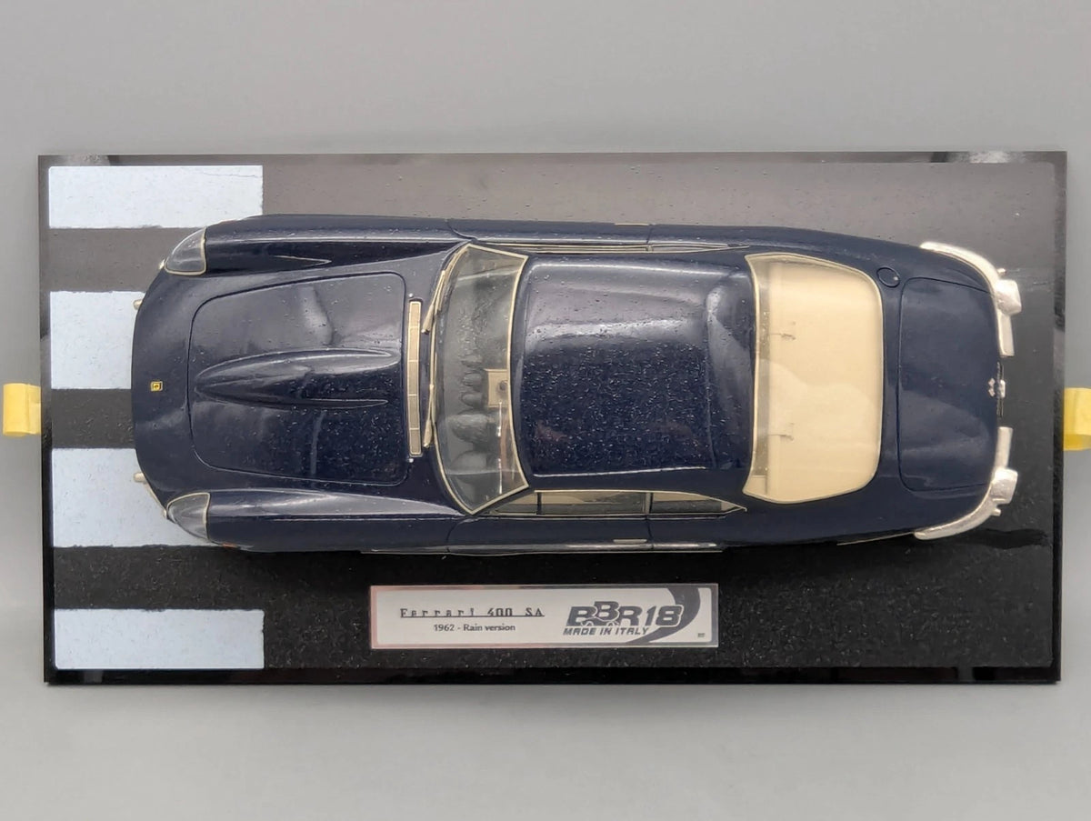 Modellautos 1:18 BBR Ferrari 400 SA 1962 Blau RAIN / DIRTY VERSION Ltd 07/07 OVP
