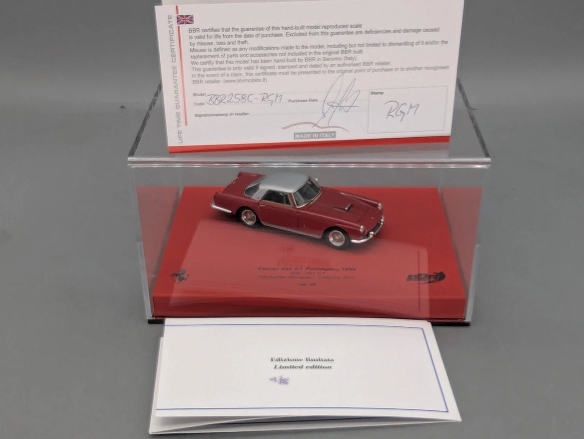 Modellautos 1:43 BBR Ferrari 250 GT Pininfarina 1959 S/N 1301GT Ltd 01/05 OVP