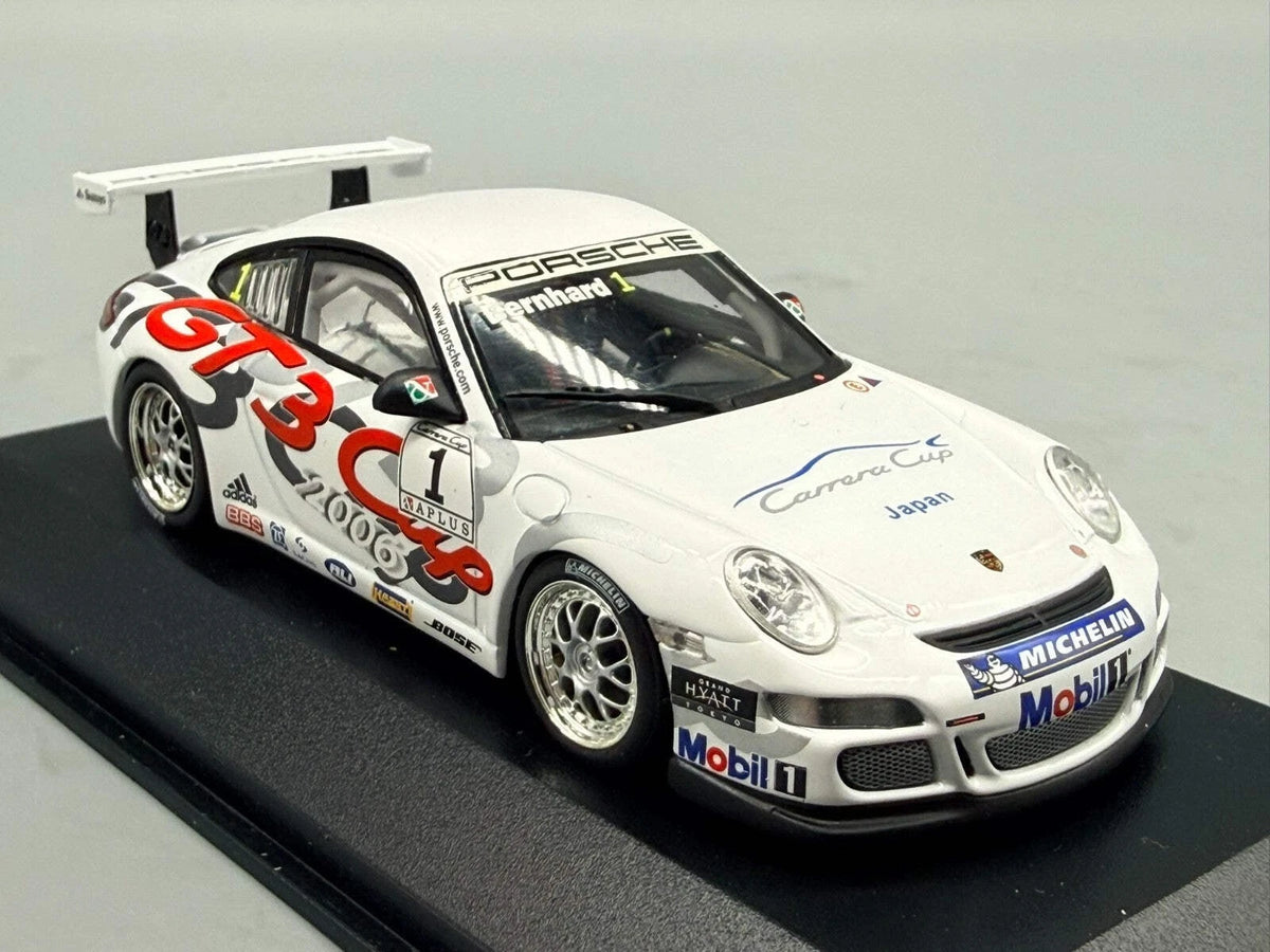 Modellautos 1:43 Minichamps Porsche 911 GT3 Cup 2006 #1 Bernhard WAP Dealer OVP