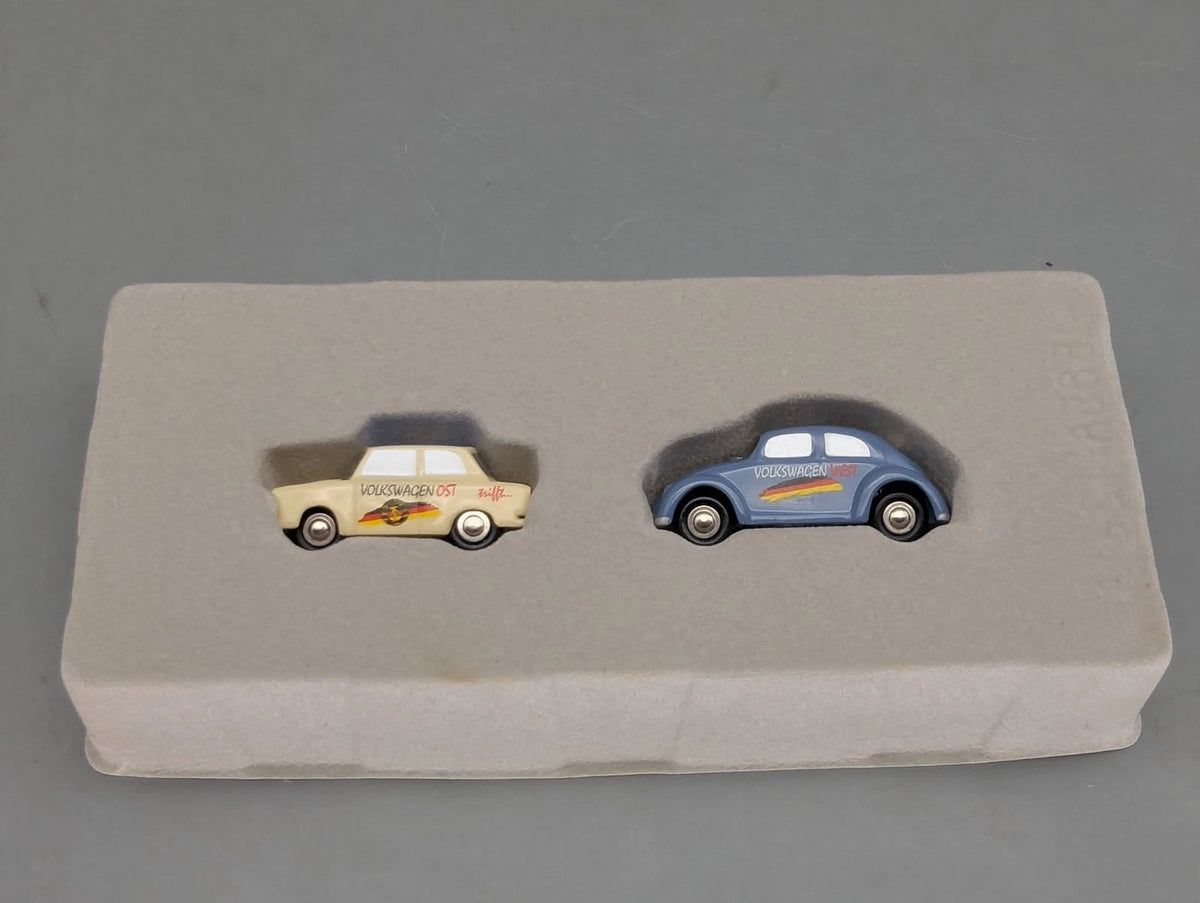 Modellautos 1:90 Schuco Piccolo-Set 15 Jahre deutsche Einheit VW Trabant in OVP