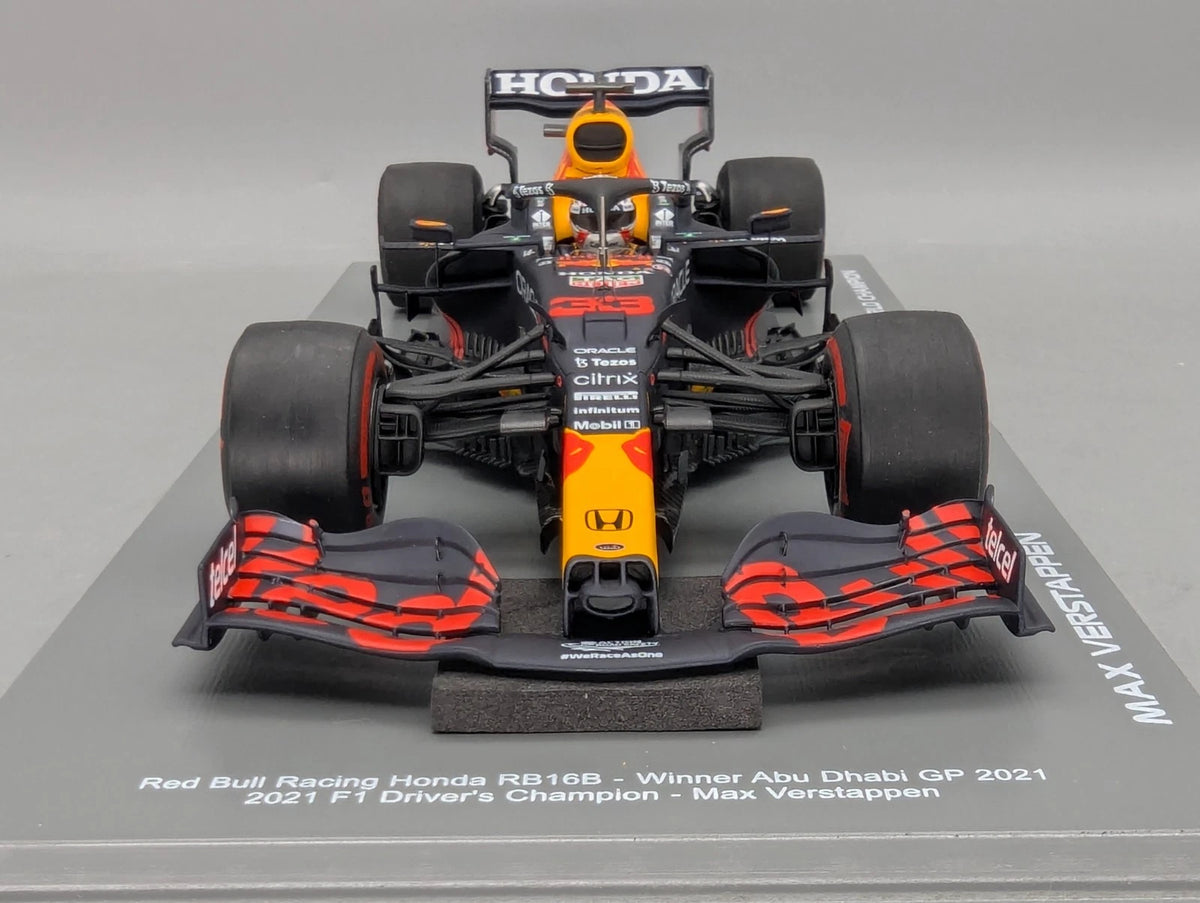 Modellautos 1:18 Spark Honda Red Bull RB16B WINNER Abu D 2021 #33 Verstappen OVP