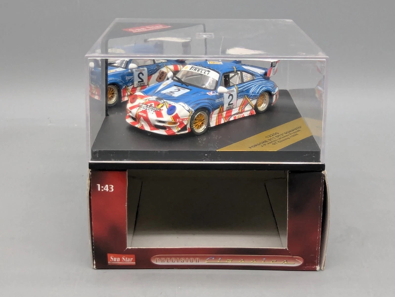 Modellautos 1:43 Sunstar Porsche 911 GT2 WINNER French GT 1998 #2 Jarrier OVP