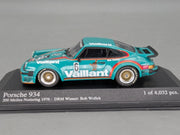 Modellautos 1:43 Minichamps Porsche 934 Norisring 1976 DRM WINNER #6 Wollek OVP