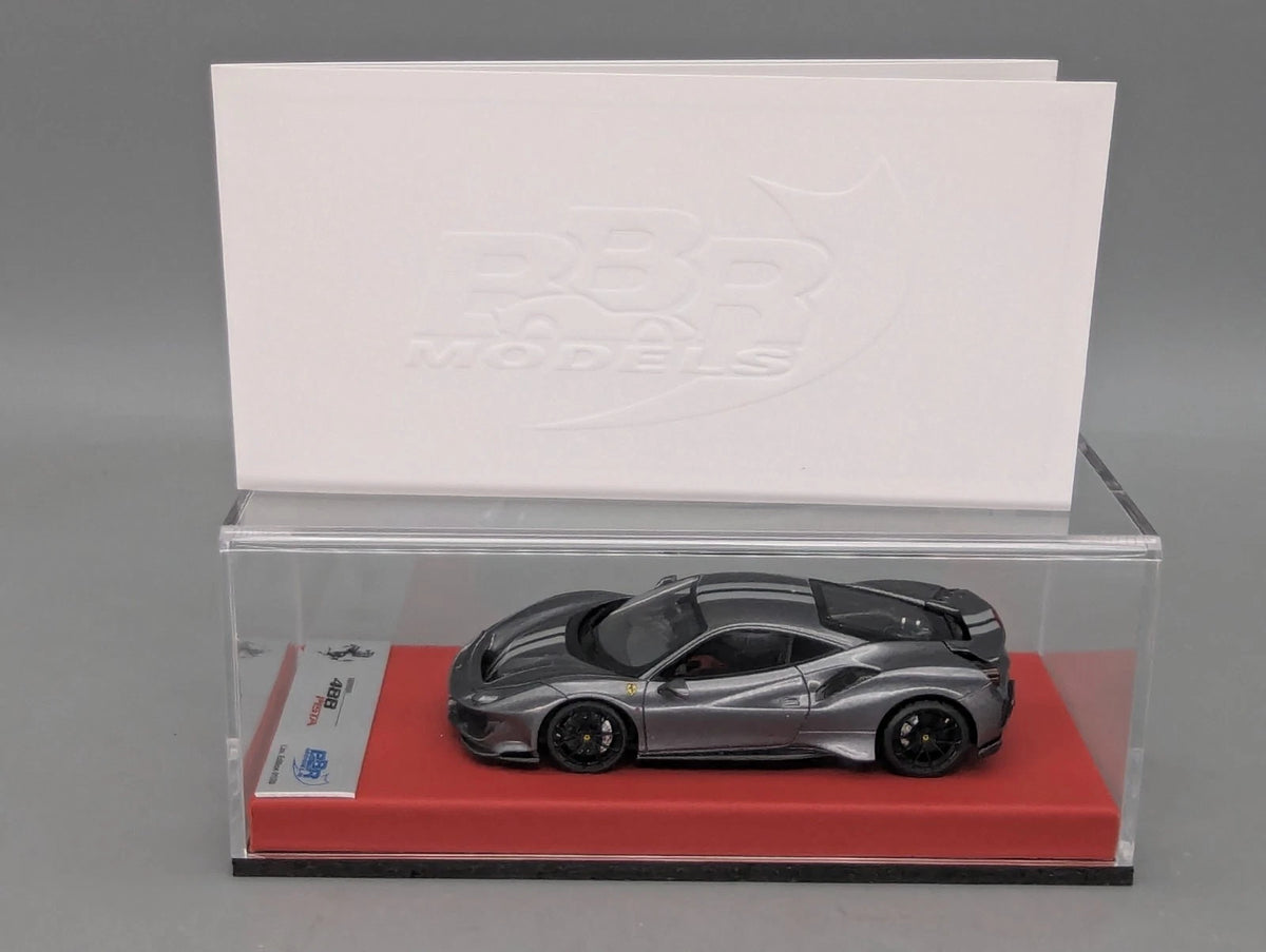 Modellautos 1:43 BBR Concept43 Ferrari 488 Pista RHD 2019 Grigio Ltd 01/20 OVP