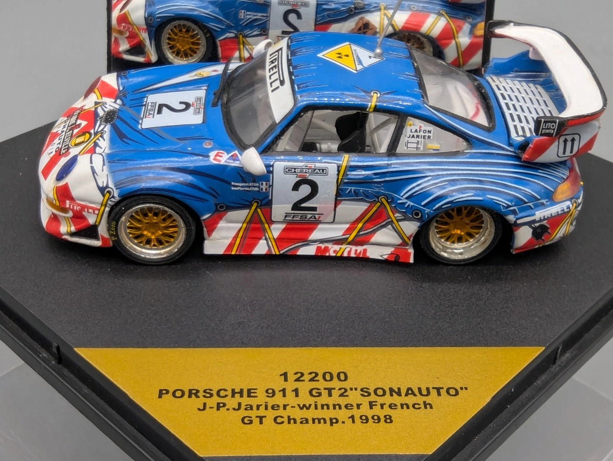Modellautos 1:43 Sunstar Porsche 911 GT2 WINNER French GT 1998 #2 Jarrier OVP
