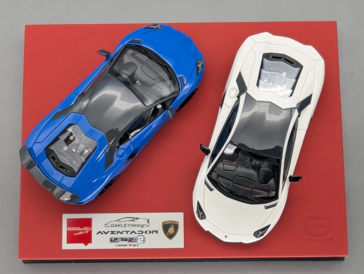 Eidolon Make Up 1:43 Lamborghini Aventador LP760-2 Blau und Weiß 2tlg Set OVP
