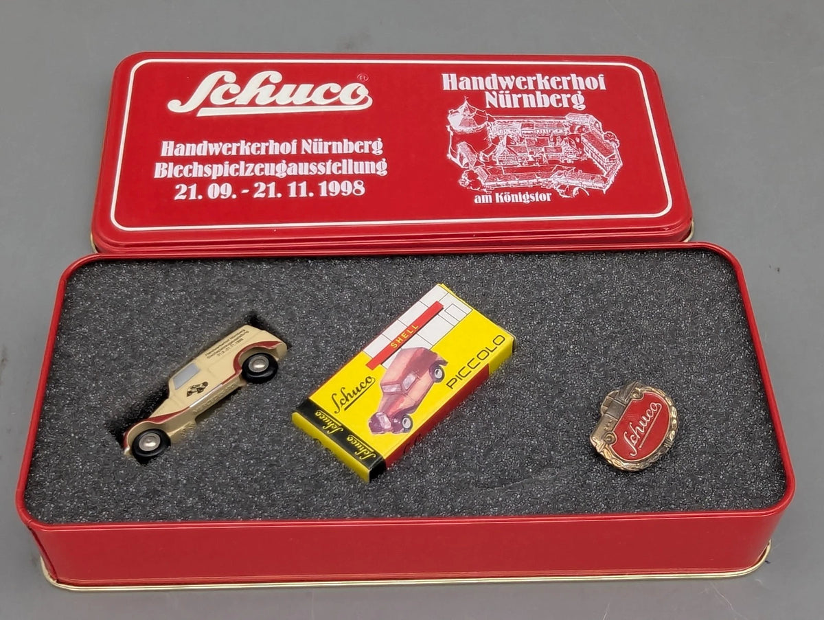 Modellautos 1:90 Schuco Piccolo Mercedes 170V Handwerkerhof Nürnberg 1998 OVP
