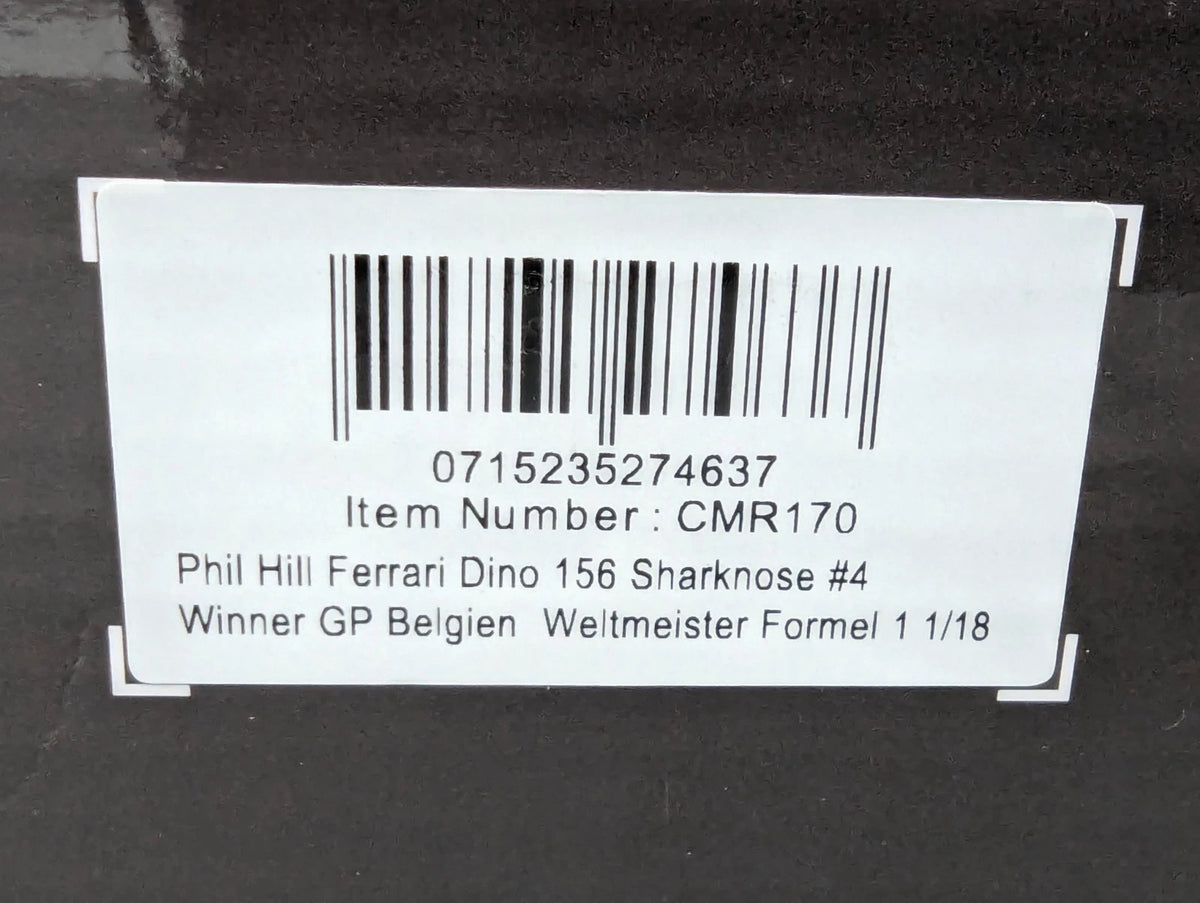 Modellautos 1:18 CMR 170 Ferrari Dino 156 Sharknose Weltmeister F1 #4 Hill OVP