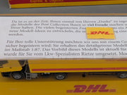 Lkw Modell 1:87 Rietze Iveco Eurostar Sattelzug DHL in Vitrine mit OVP