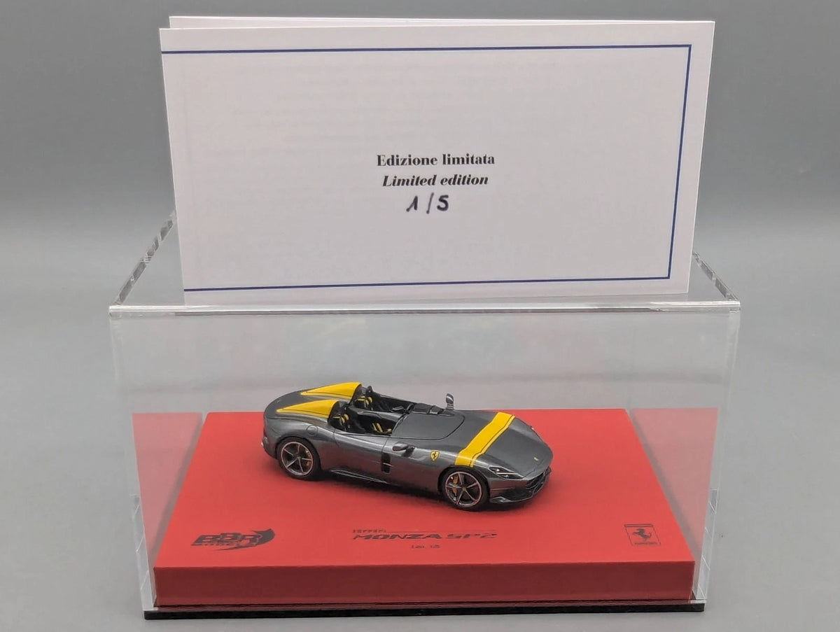 Modellautos 1:43 BBR  Ferrari Monza SP2 Metallic Silver Ltd 01/05 OVP