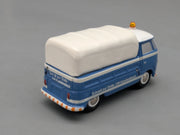 Modellautos 1:90 Schuco Piccolo VW T1 Pritsche / Plane VW-Kundendienst in OVP