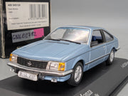 Modellautos 1:43 Minichamps Opel Monza 1980 Blau Metallic mit OVP