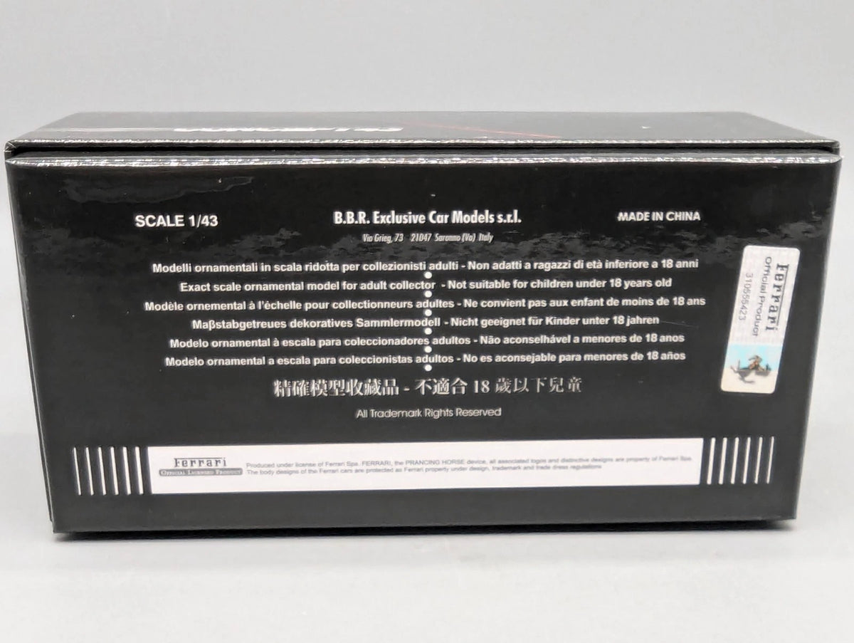 Modellautos 1:43 BBR Concept43 Ferrari 355 GTB Berlinetta 1998 01/20 in OVP