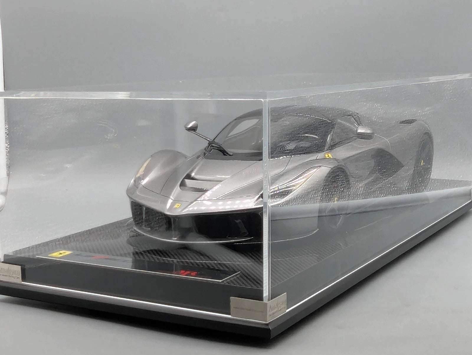 Modellautos 1:12 Amalgam Ferrari La Ferrari Ltd #01/10 Silber Zertifikat mit OVP