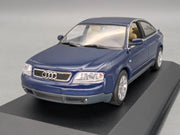 Modellautos 1:43 Minichamps Audi A6 Blau Metallic mit Dealer OVP