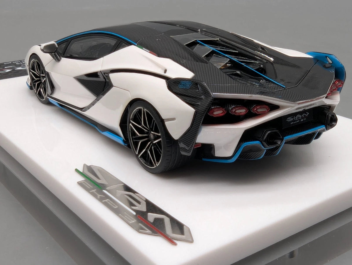Eidolon Make Up 1:43 Lamborghini Sian FKP 37 with Stripe 2019 Bianco 76/100 OVP