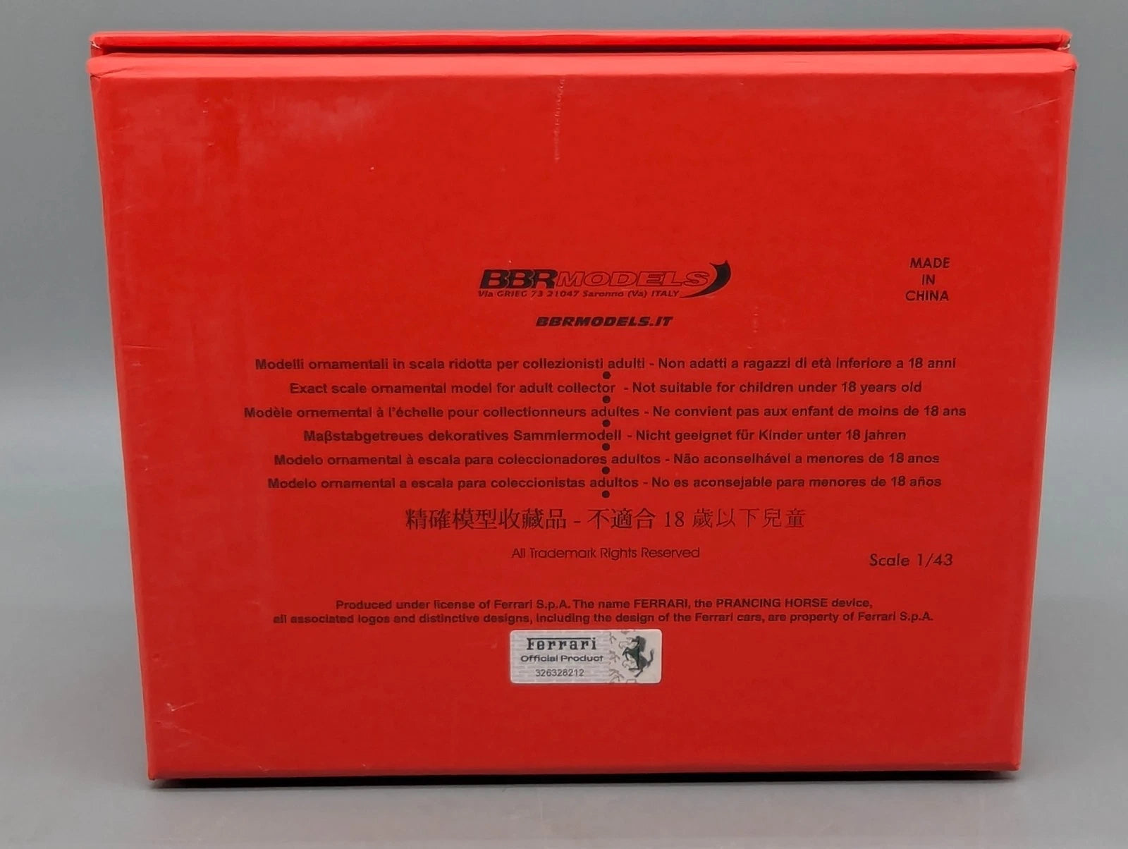 Modellautos 1:43 BBR Ferrari 488 Pista LHD Leirer CH Limited 1/5 Medium Base OVP