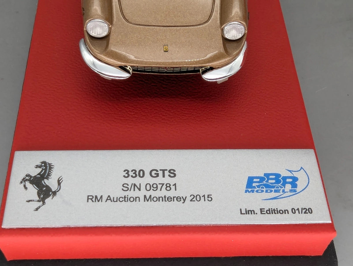 Modellautos 1:43 BBR Ferrari 330 GTS S/N 09781 Auction 2015 Limited 01/20 OVP