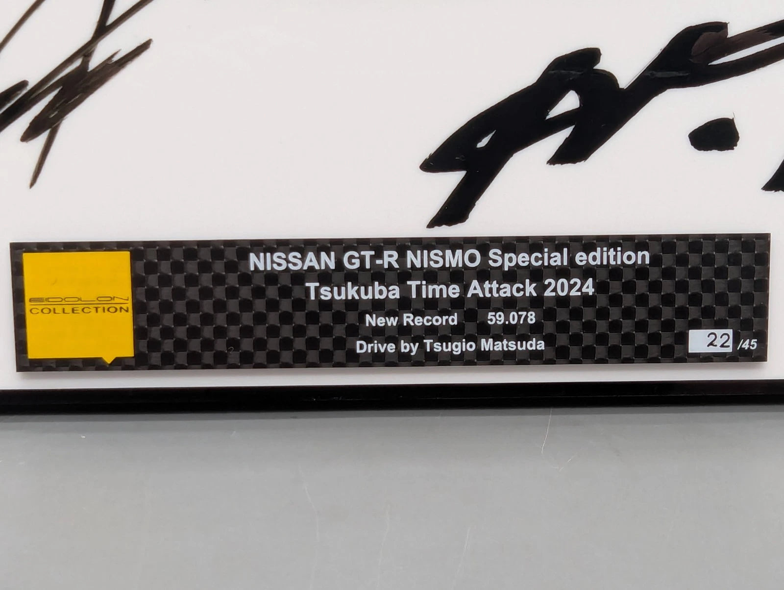 Eidolon Make Up 1:43 Nissan GT-R Nismo Tsukuba Time Attack 2024 Signiert OVP