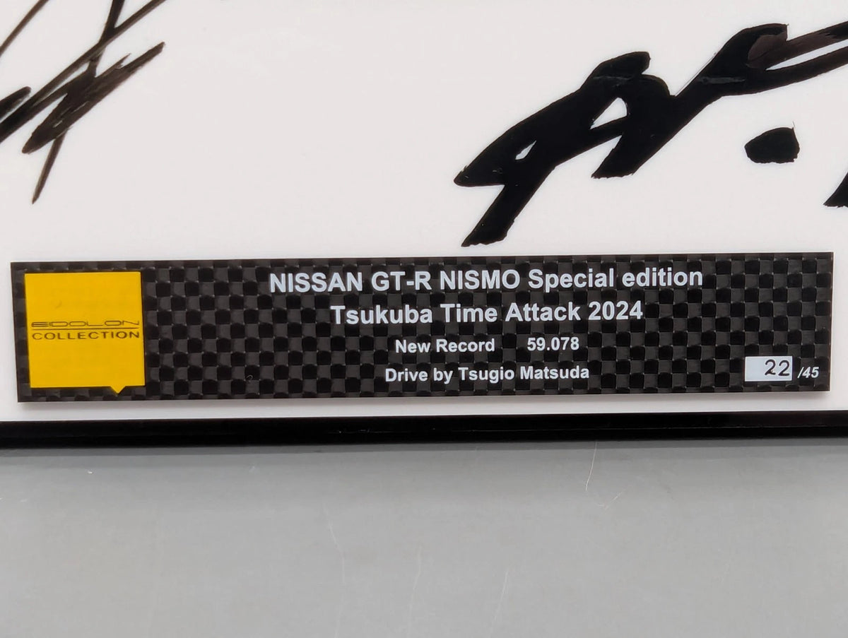 Eidolon Make Up 1:43 Nissan GT-R Nismo Tsukuba Time Attack 2024 Signiert OVP