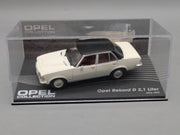 Modellautos 1:43 Ixo für Eaglemoss Opel Collection Rekord D 2,1 Liter Vitrine