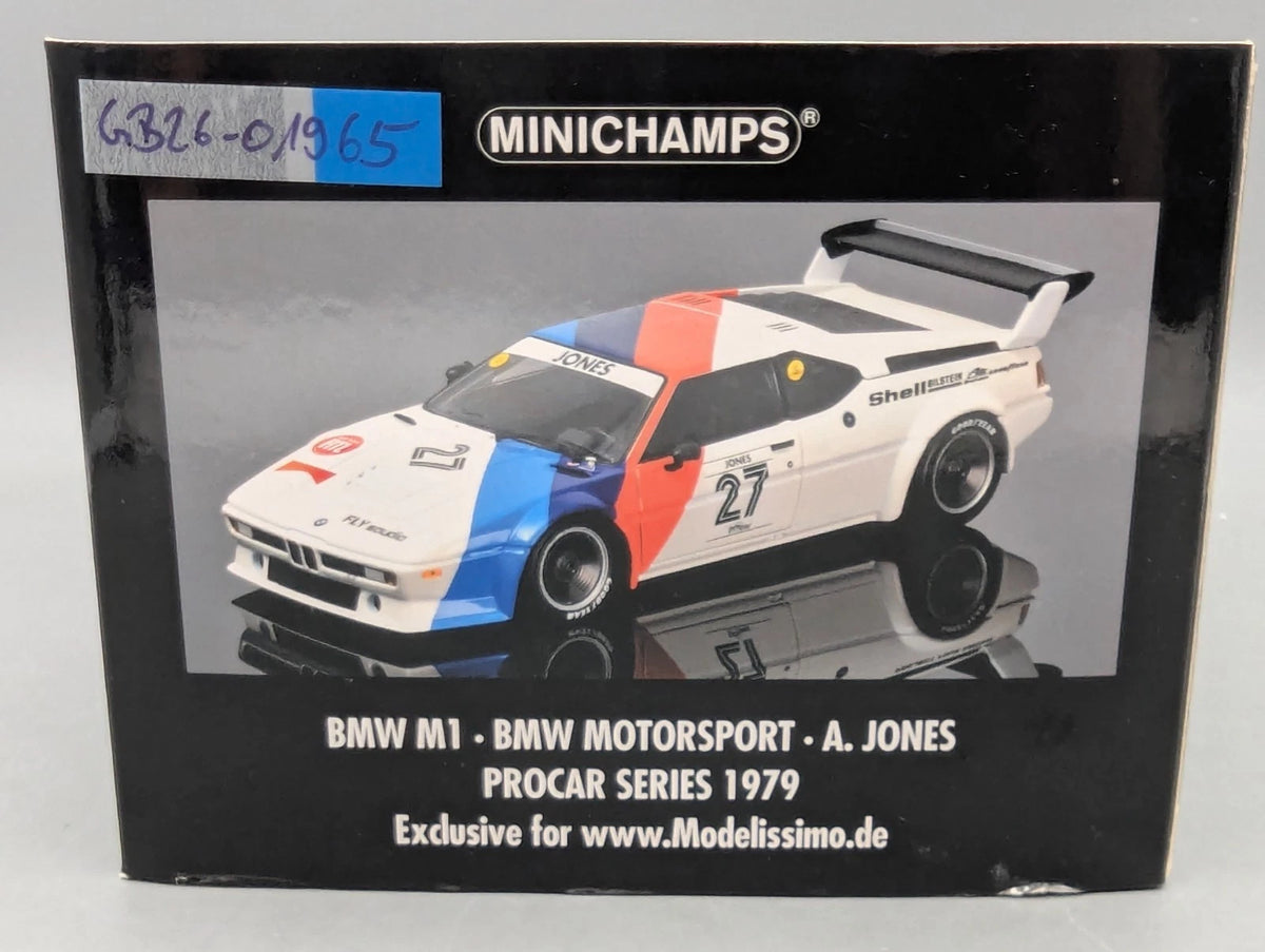 Modellautos 1:18 Minichamps BMW M1 Procar Series 1979 #27 O. Jones mit OVP