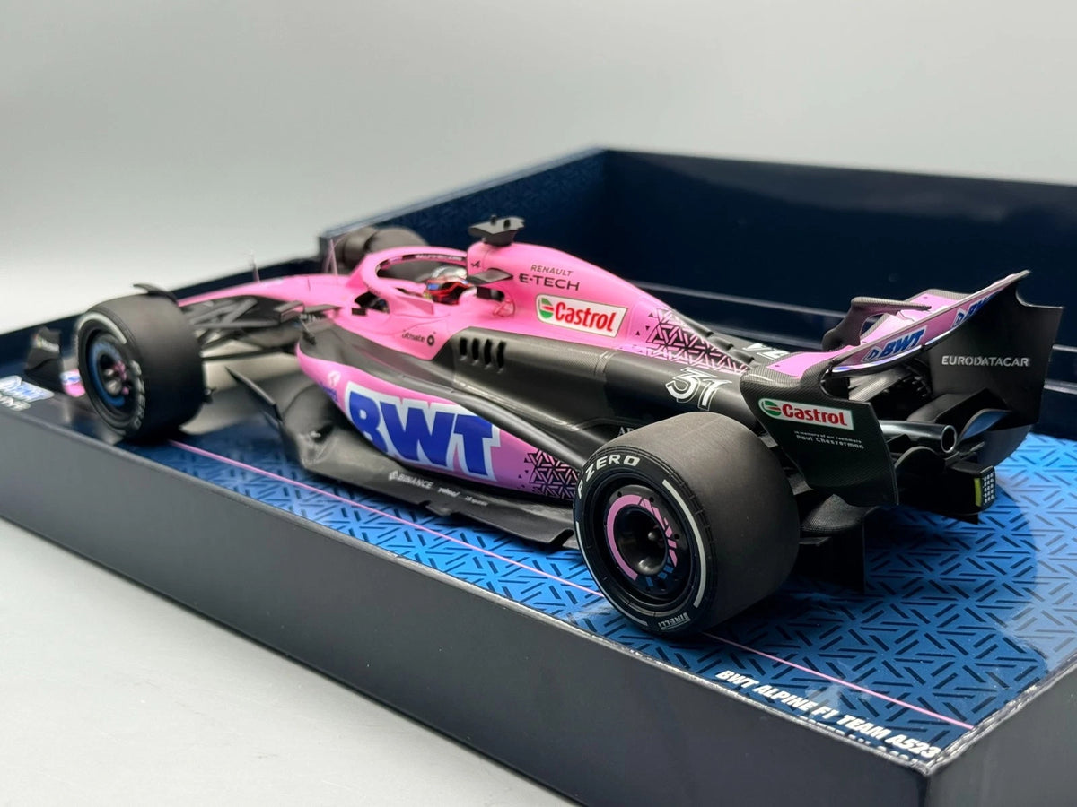 Modellautos 1:18 Minichamps BWT Alpine F1 Team A523 Esteban Ocon GP 2023 mit OVP
