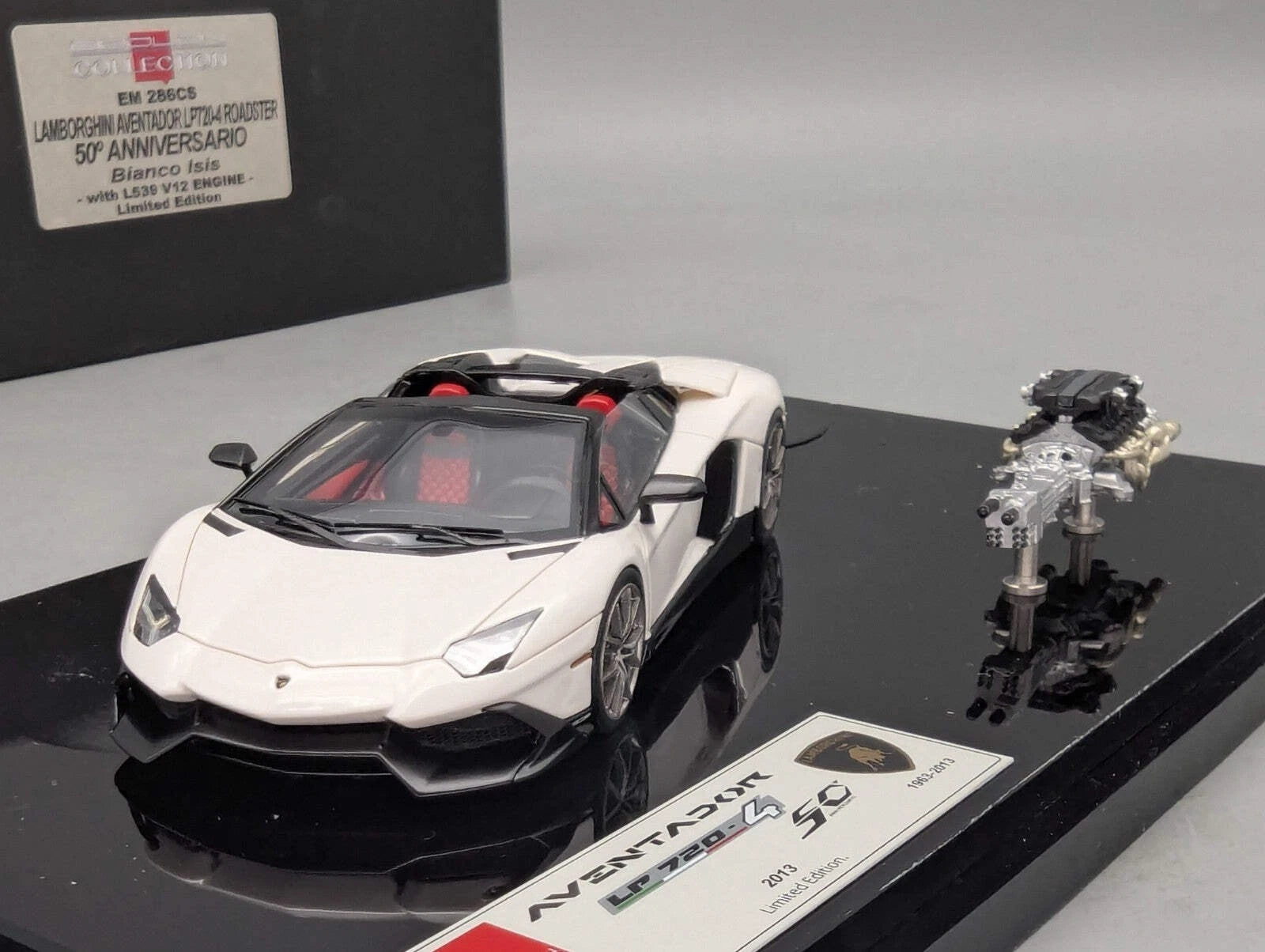 Eidolon Make Up 1:43 Lamborghini Aventador LP720-4 Roadster Engine Set OVP