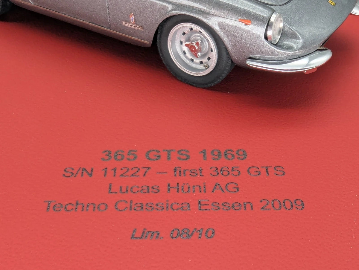 Modellautos 1:43 BBR Ferrari 365 GTS 1969 S/N 112227 First 365 GTS Ltd 08/10 OVP