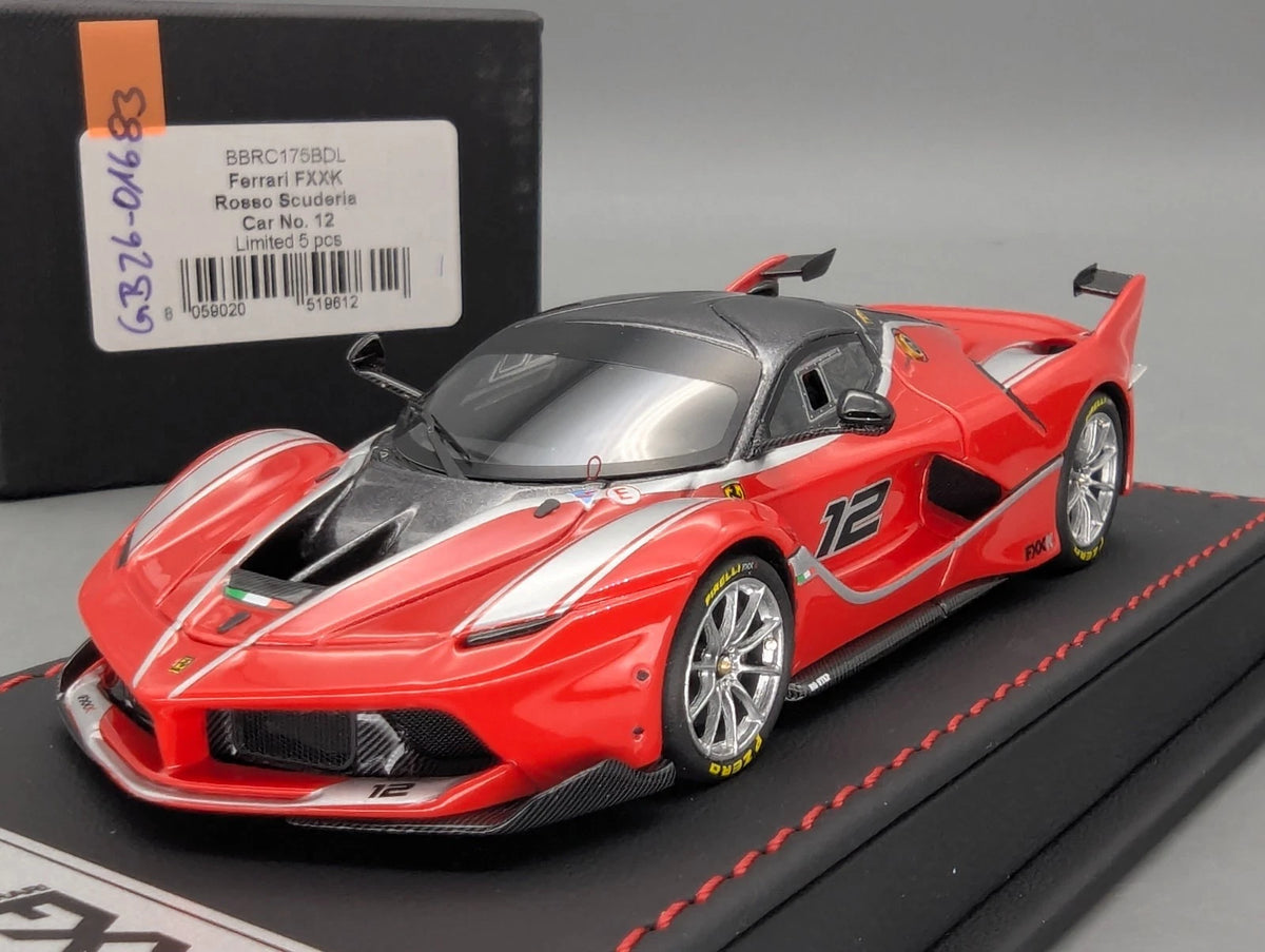 Modellautos 1:43 BBR Deluxe Ferrari FXX-K Rosso Scuderia Car #12 Ltd 01/05 OVP