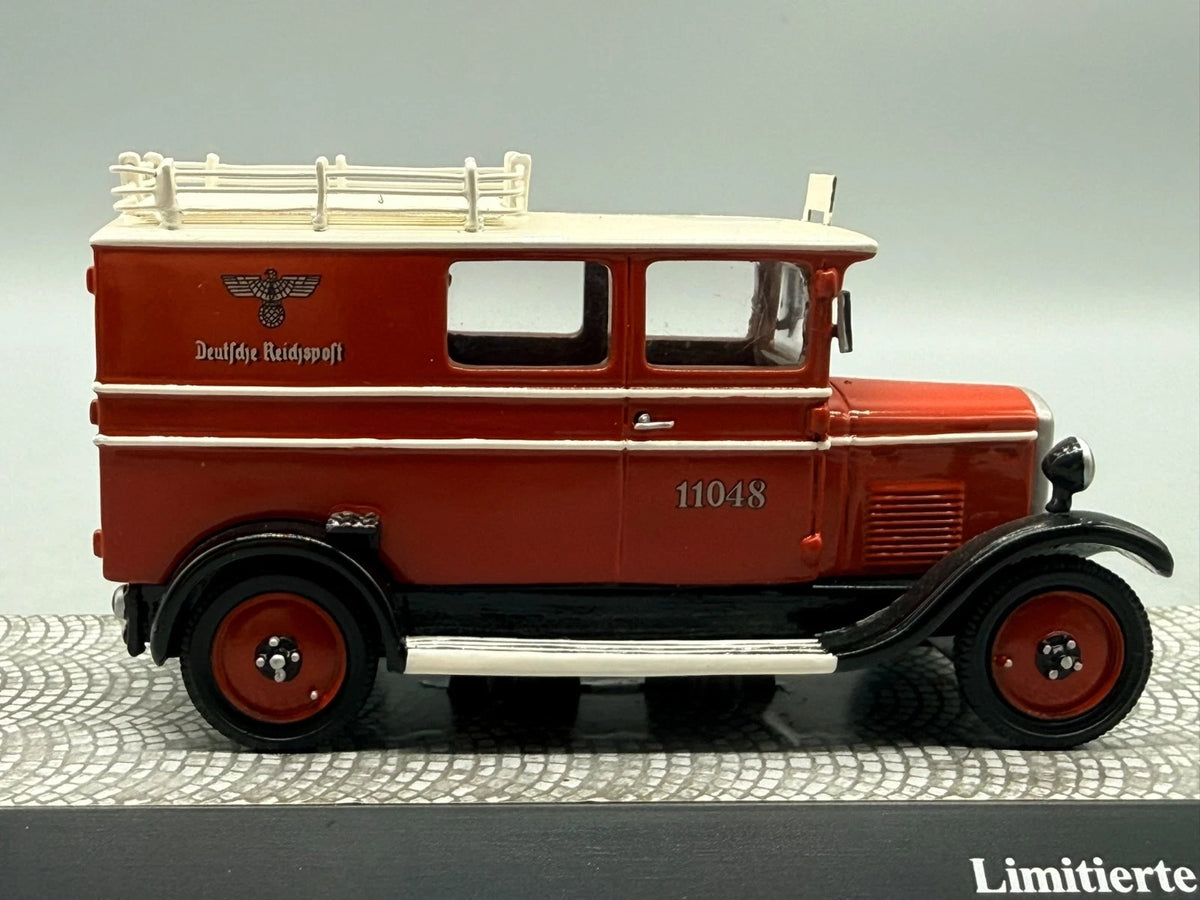 Modellautos 1:43 Premium ClassiXXs Phänomen 4 RL/K Deutsche Reichspost mit OVP