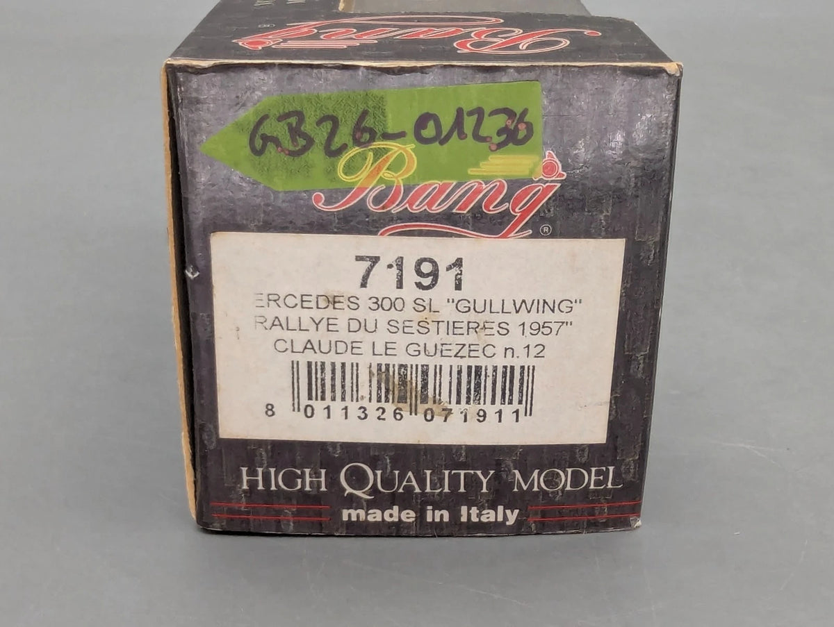 Modellautos 1:43 Bang 7191 Mercedes Benz 300 SL Gullwing 1957 #12 mit OVP