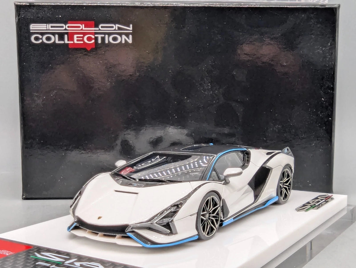 Eidolon Make Up 1:43 Lamborghini Sian FKP 37 with Stripe 2019 Bianco 76/100 OVP
