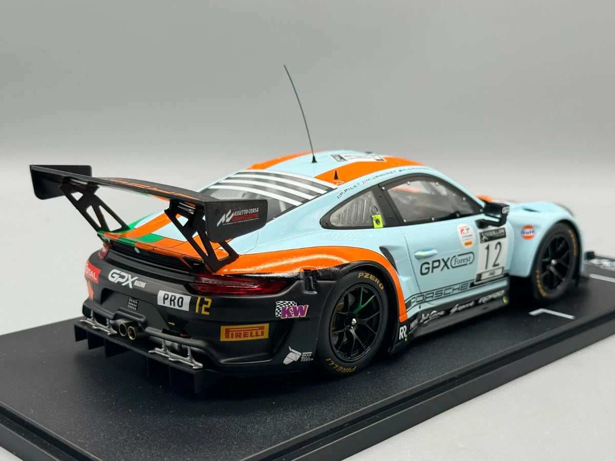 Modellautos 1:18 Ixo Porsche 911 GT3 R Spa 24h 2020 #12 mit OVP