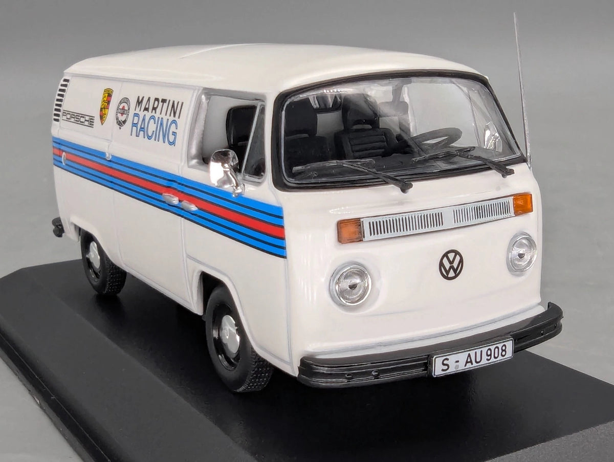 Modellautos 1:43 Minichamps Volkswagen VW T2 Transporter '72 Porsche Martini OVP