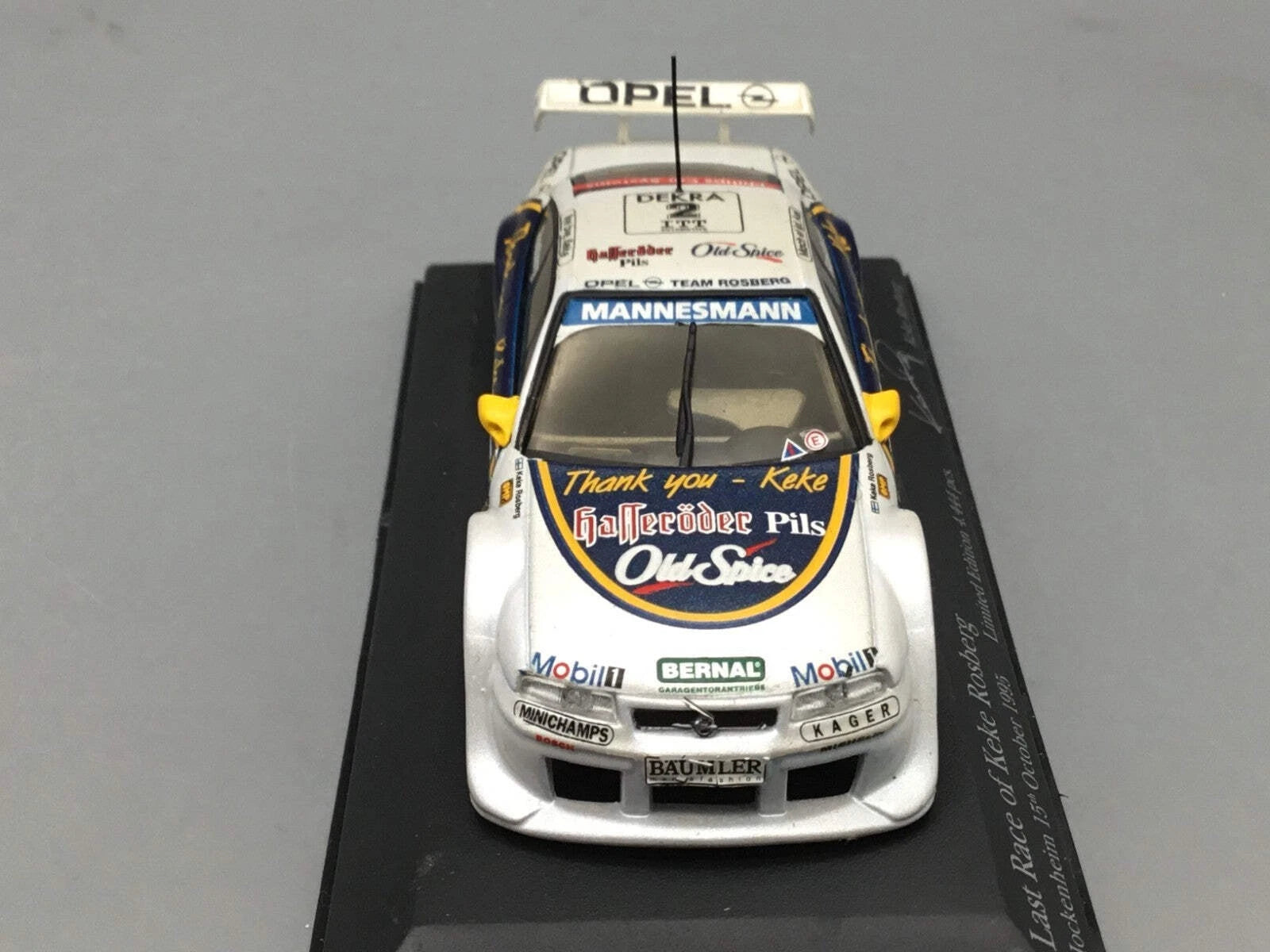 Modellautos 1:43 Minichamps Opel Calibra Bye Bye Keke Rosberg #2 1995 OVP