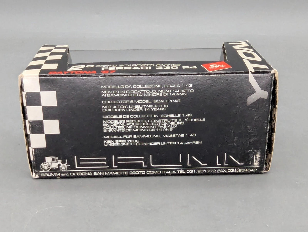 Modellautos 1:43 Brumm Ferrari 330 P4 Coupe Zweiter Daytona 1967 #24 mit OVP