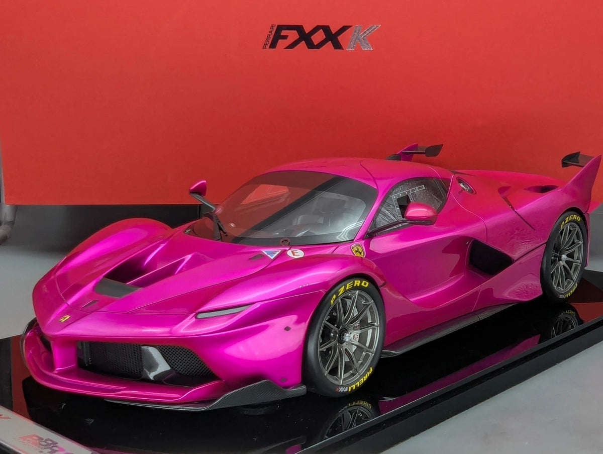 Modellautos 1:12 BBR Ferrari FXX-K 2014 Flash Pink Ltd 01/01 Vitrine OVP